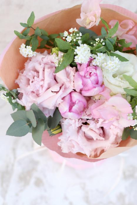 トルコキキョウのふんわりブーケ 大阪で想いを形にする花屋なら堂島花壇