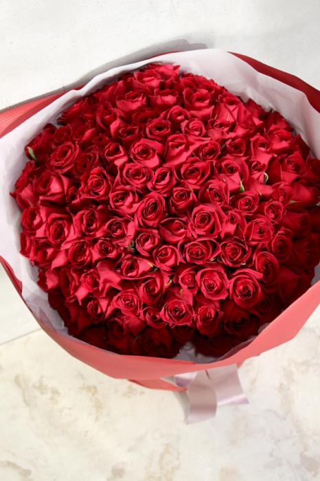 【大阪市内配達エリア限定商品】プロポーズに♡108本の赤バラの花束